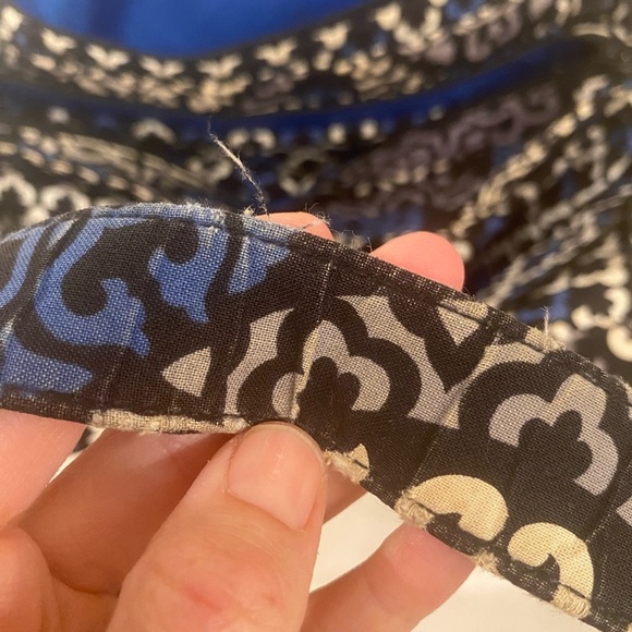 Vera Bradley Vintage Blue Medallion Quilted Large Tote Purse Bag Retired Print - Picture 12 of 12